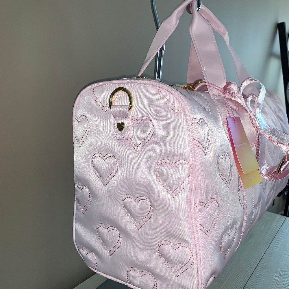 NWT Quilted Hearts Duffle Bag - Stoney Clover Lane x Target Light Pink - Picture 8 of 8